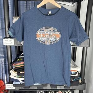 y2k navy blue colorado state tee small